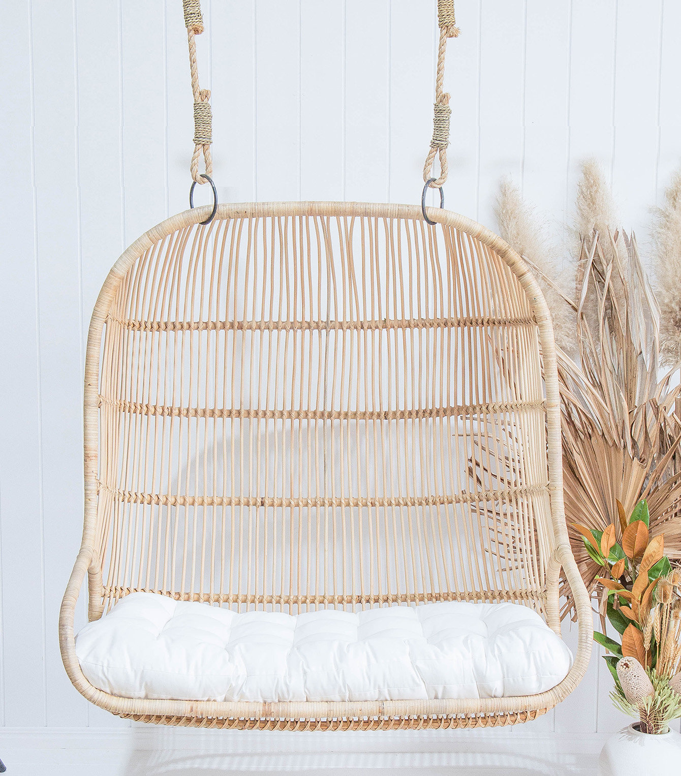 bangalow double hanging chair  natural